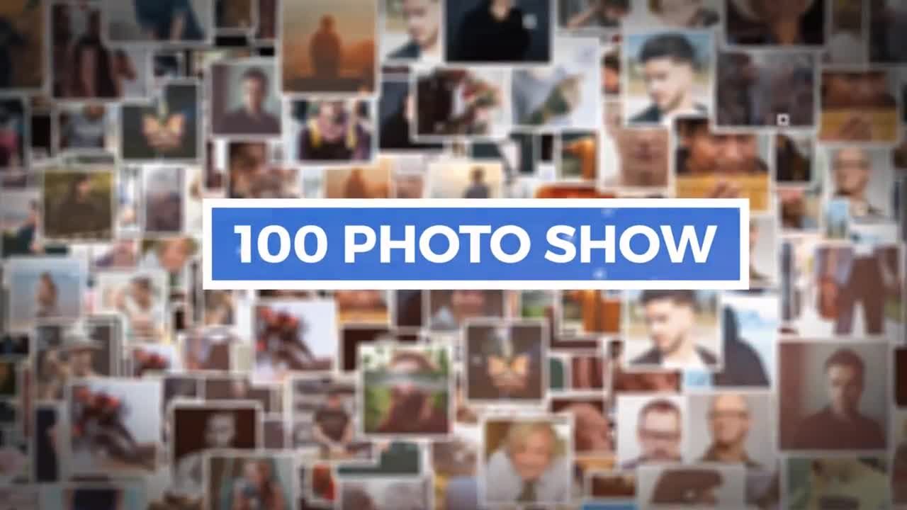 100照片完美展示16素材精选AE模板