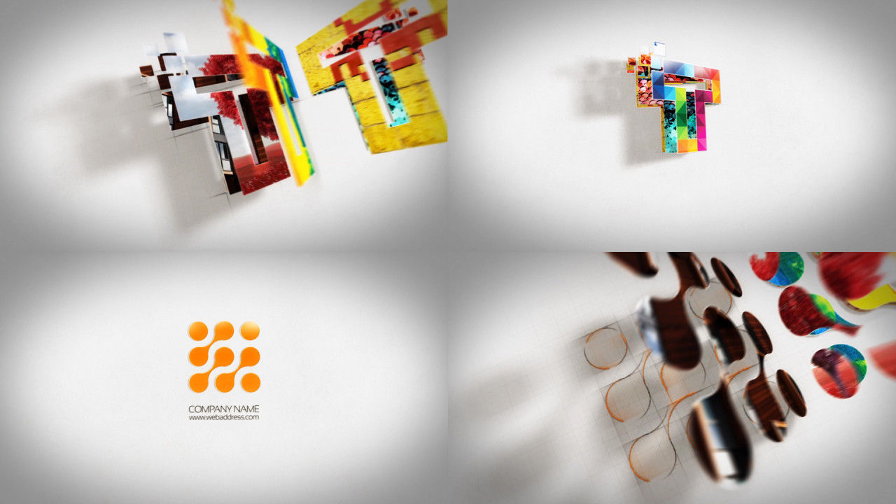 清晰的动态徽标产品广告16设计素材网精选AE模板