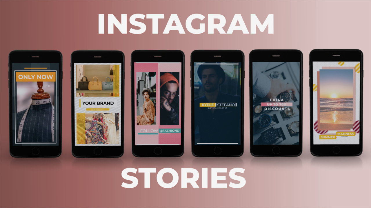 Instagram故事介绍亿图网易图库精选AE模板