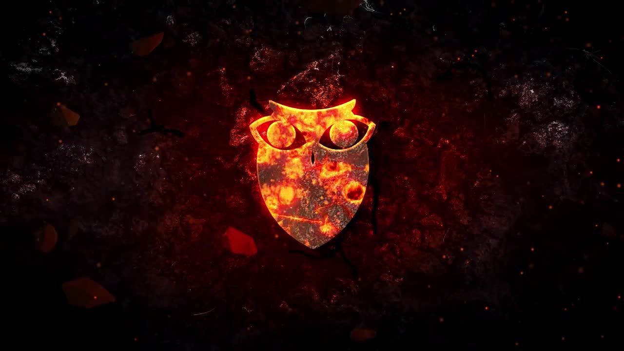 黑暗神秘的火焰徽标动画片头16图库精选AE模板