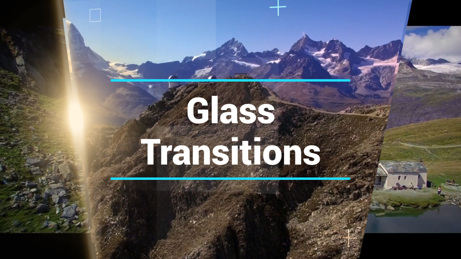 16个玻璃过渡效果商业广告亿图网易图库精选AE模板