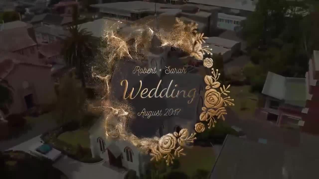 6个豪华而优雅的动画婚礼标题16素材精选AE模板