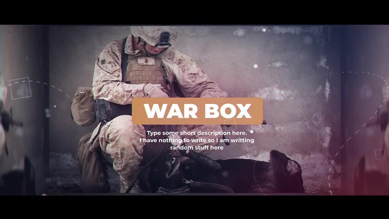 震撼军事历史主题宣传视频标题文字特效16图库精选AE模板
