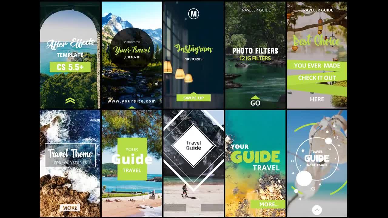 出色的Instagram故事旅行照片16设计素材网精选AE模板