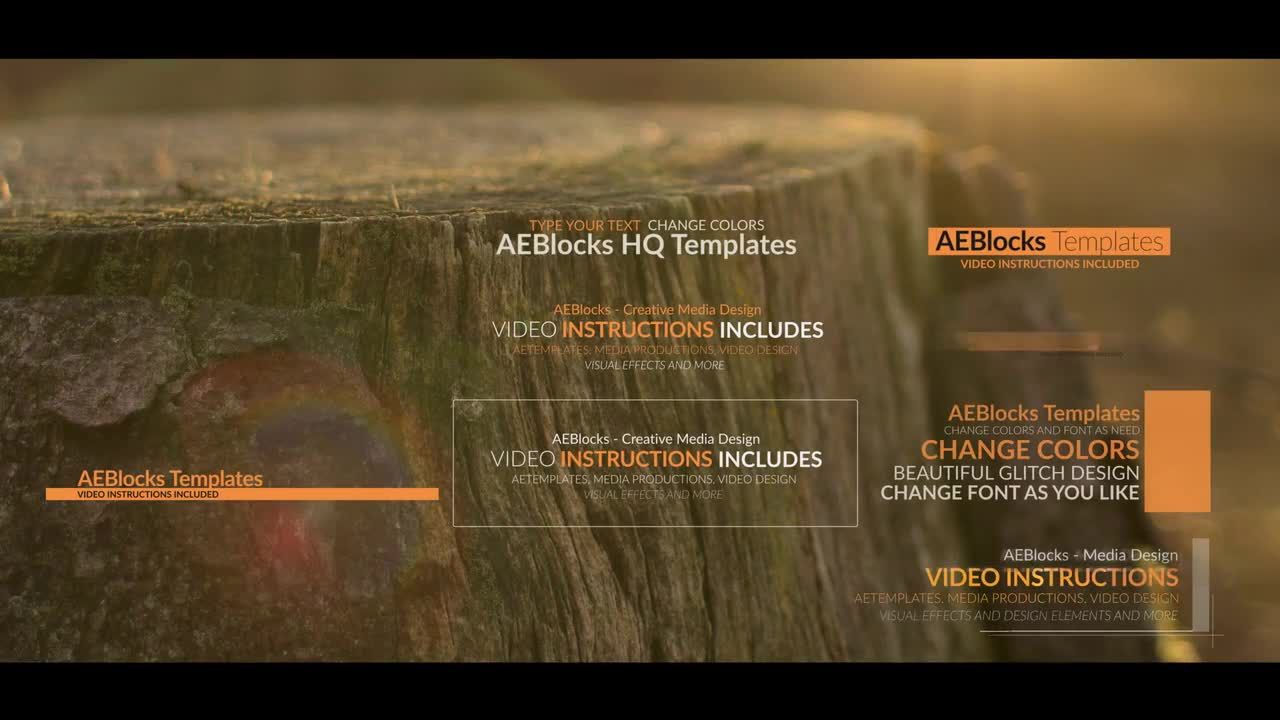 15种动画效果构图创意广告标题16设计素材网精选AE模板