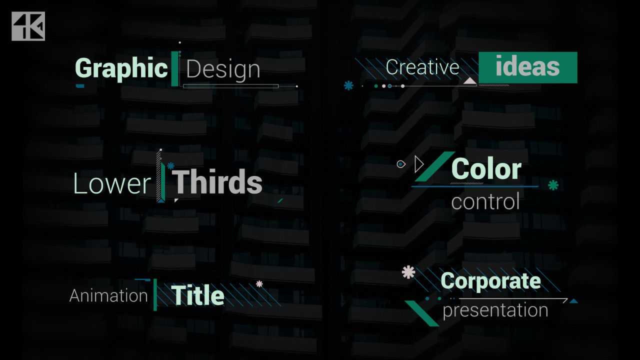 商务风格企业动态文字标题排版16设计素材网精选AE模板