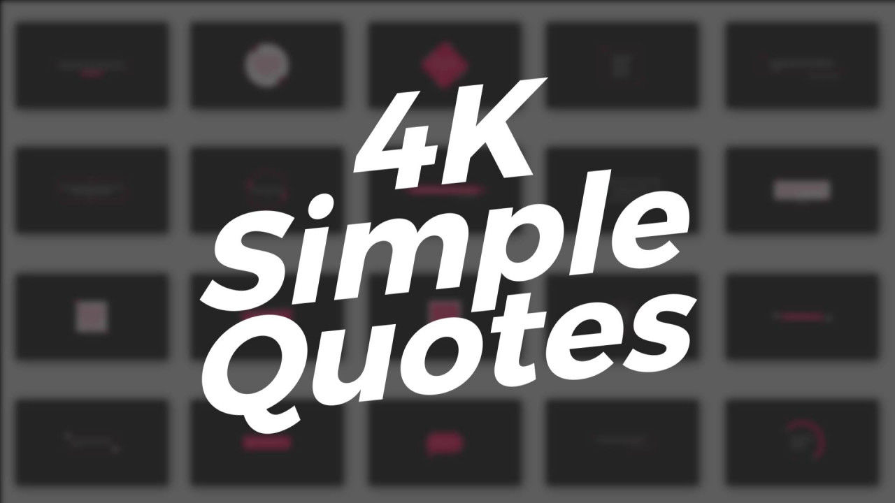 设计精美的4k简单报价亿图网易图库精选AE模板