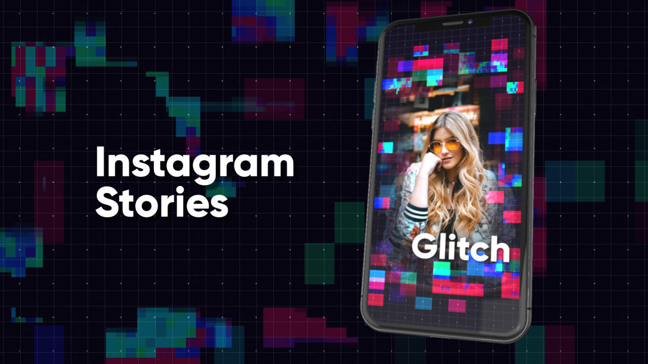 5个创意动画Instagram故事亿图网易图库精选AE模板