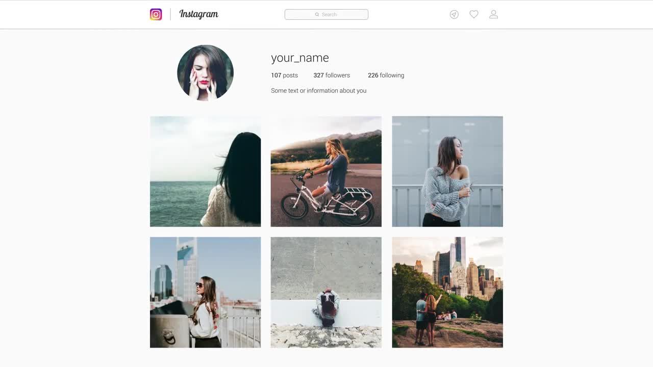 明亮积极的动画Instagram促销16图库精选AE模板