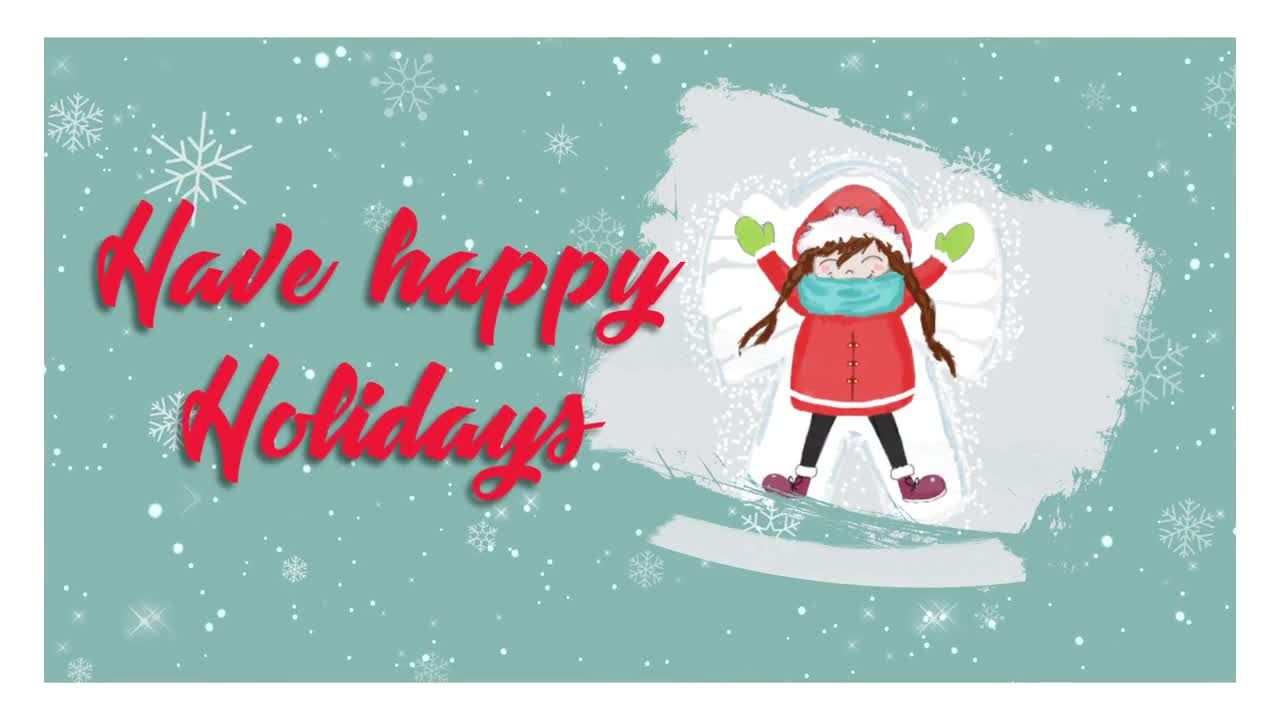 冬天插图圣诞愿望动画素材中国精选AE模板