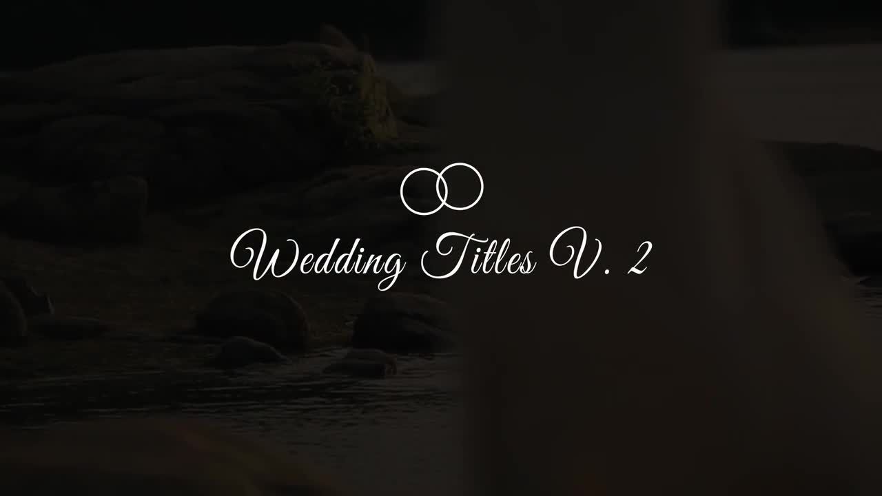 外观简洁的婚礼标题亿图网易图库精选AE模板
