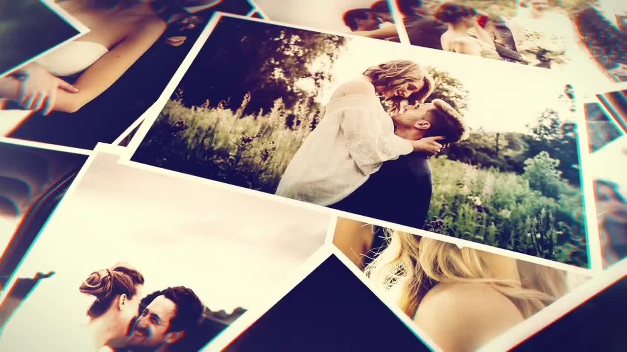 唯美浪漫婚礼照片墙幻灯片展示亿图网易图库精选AE模板