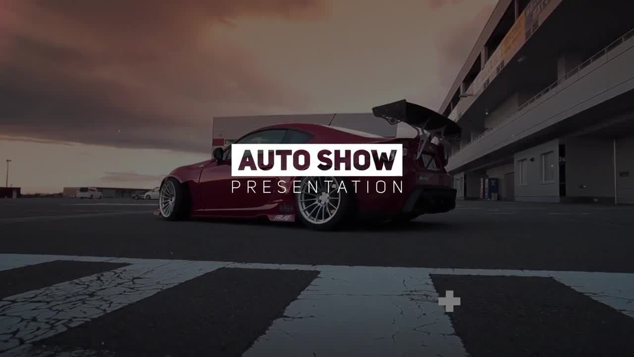 时尚炫酷故障扭曲效果赛车比赛宣传视频16素材精选AE模板