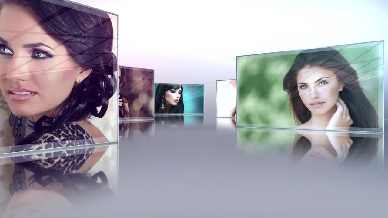 光面玻璃显示效果企业宣传片16设计素材网精选AE模板