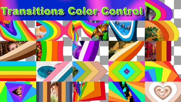 色彩鲜艳的过渡效果16设计素材网精选AE模板