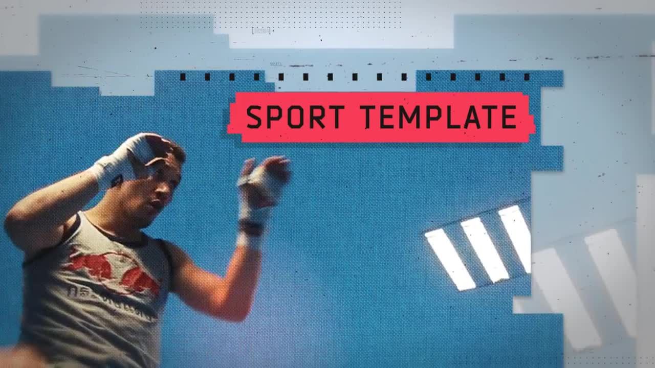 动感十足的体育战斗动画16图库精选AE模板