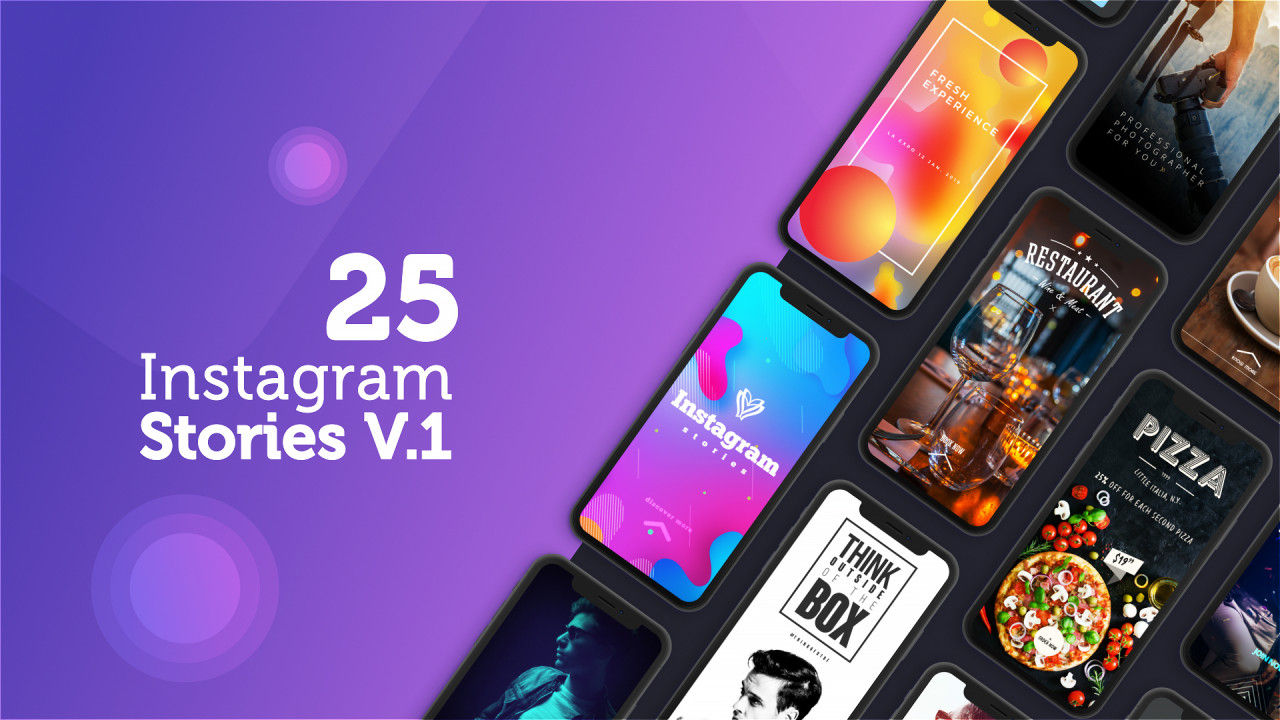 25个Instagram故事亿图网易图库精选AE模板