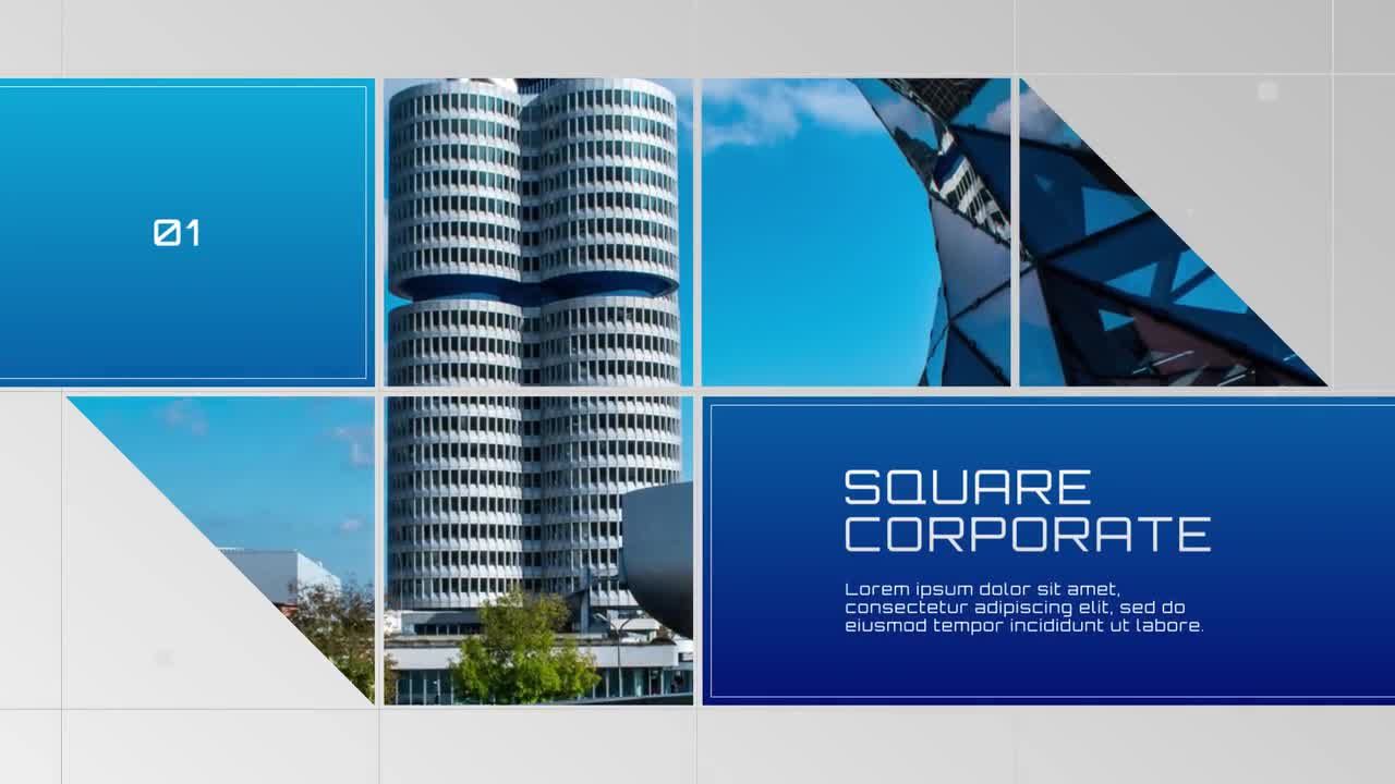 专业设计的现代广场动画亿图网易图库精选AE模板