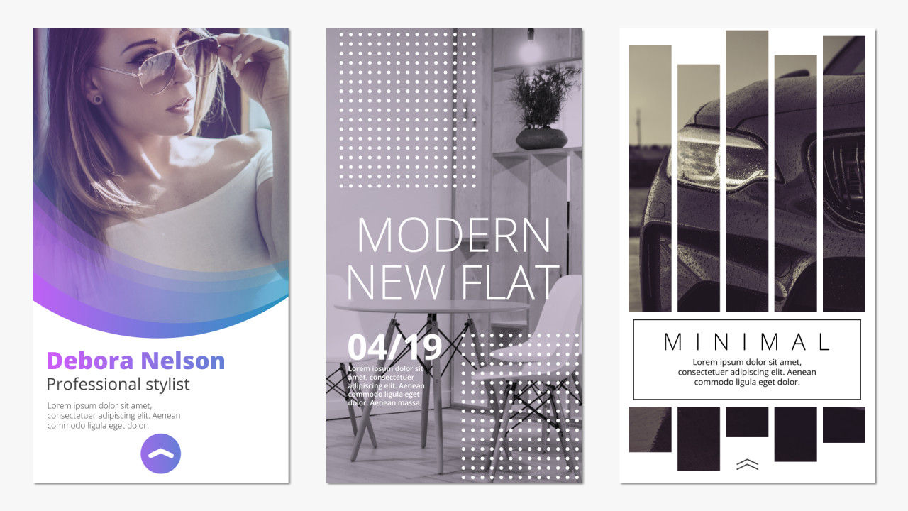12个时尚的Instagram故事16设计素材网精选AE模板