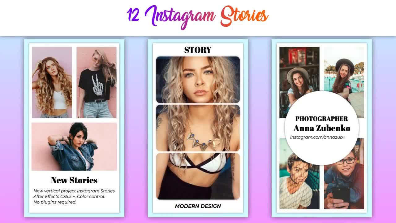 商业广告Instagram故事16设计素材网精选AE模板