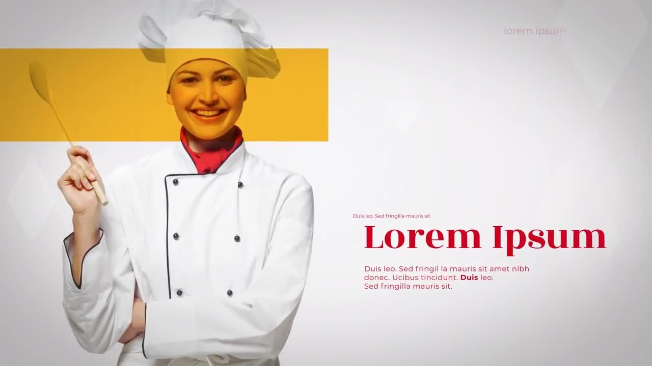 厨师烹饪宣传动画16设计素材网精选AE模板