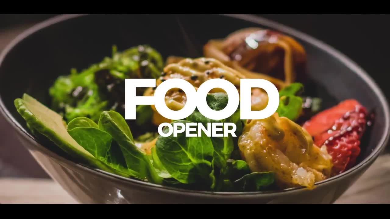 食物烹饪宣传视频素材中国精选AE模板