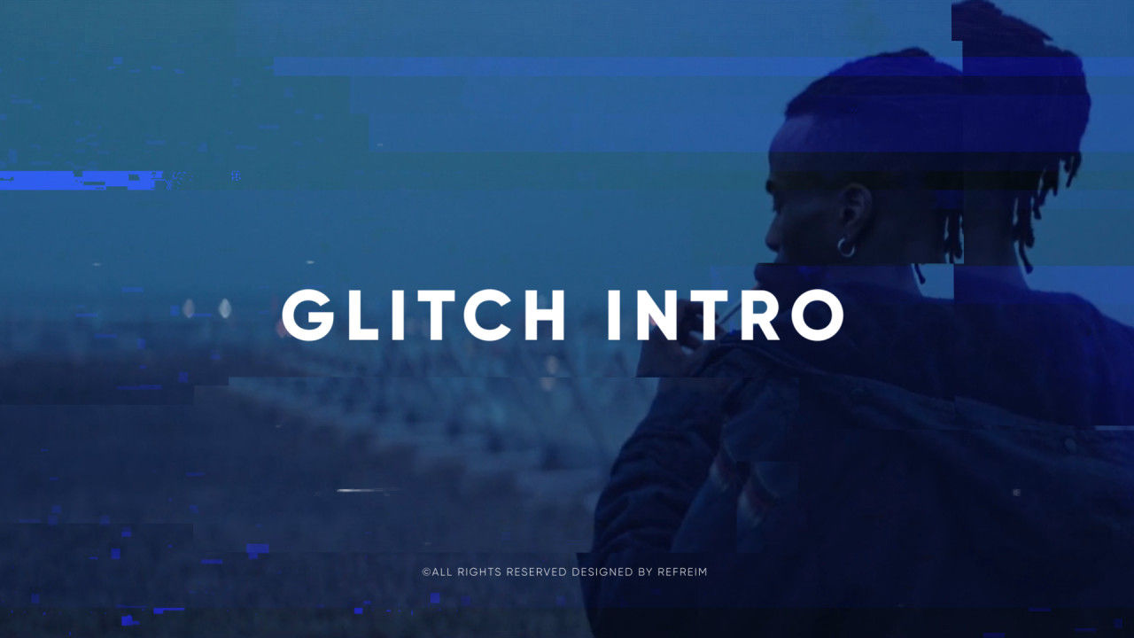 快速动态动画的Glitch宣传介绍亿图网易图库精选AE模板