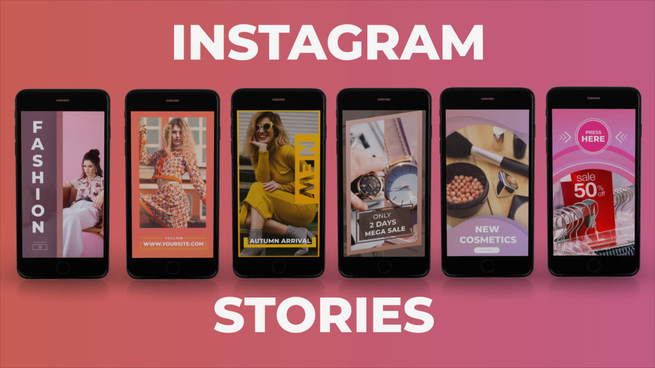 6个设计时尚且优雅的Instagram故事素材中国精选AE模板