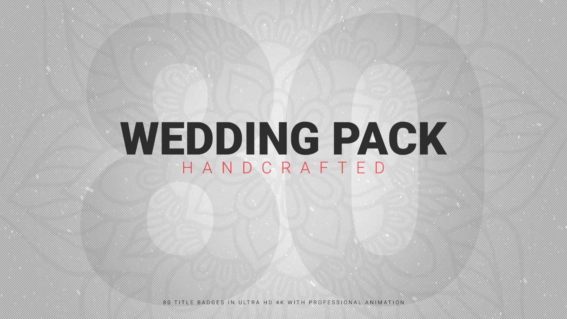 手工制作婚礼标题16设计素材网精选AE模板