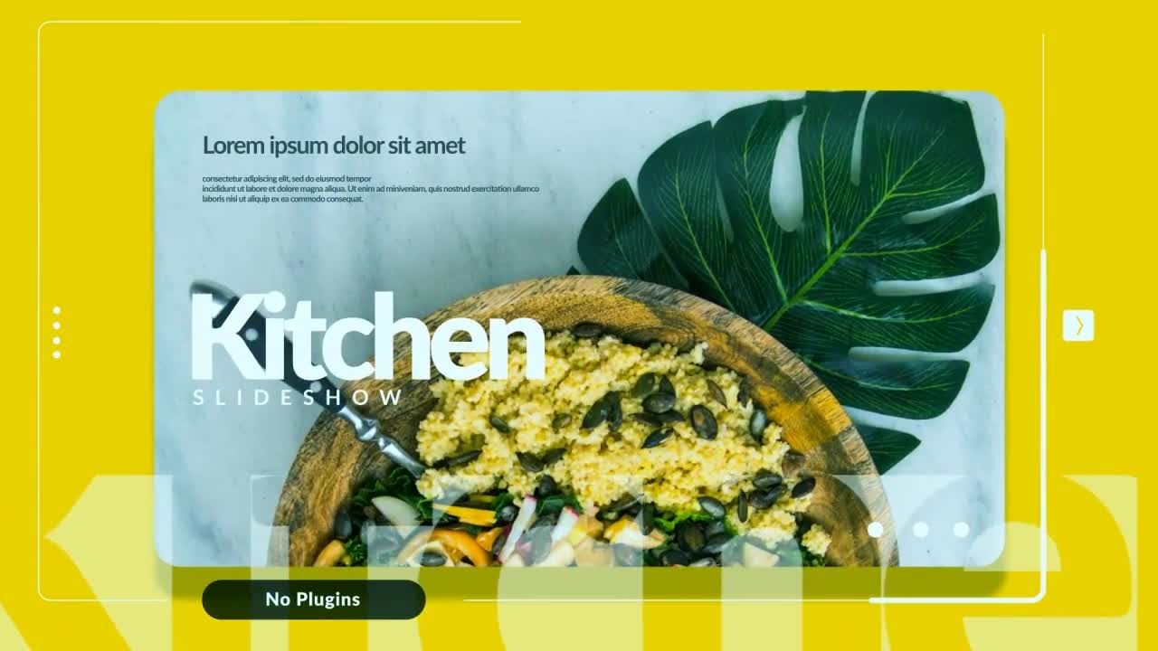 现代时尚优雅的厨房菜单幻灯片素材中国精选AE模板