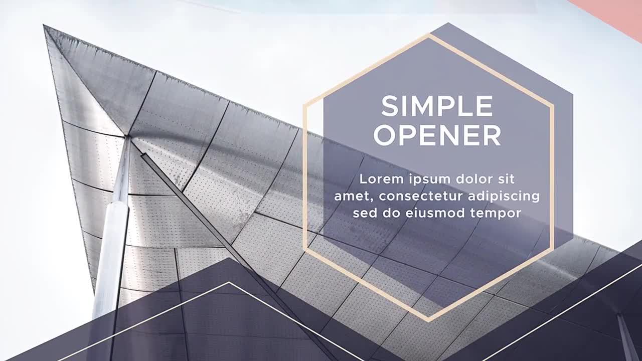 简单创意优雅的宣传介绍16设计素材网精选AE模板
