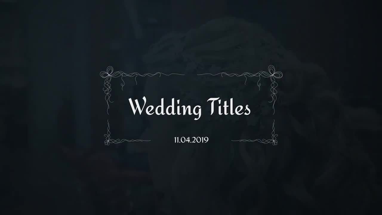12组浪漫婚礼展示视频标题字幕素材天下精选AE模板