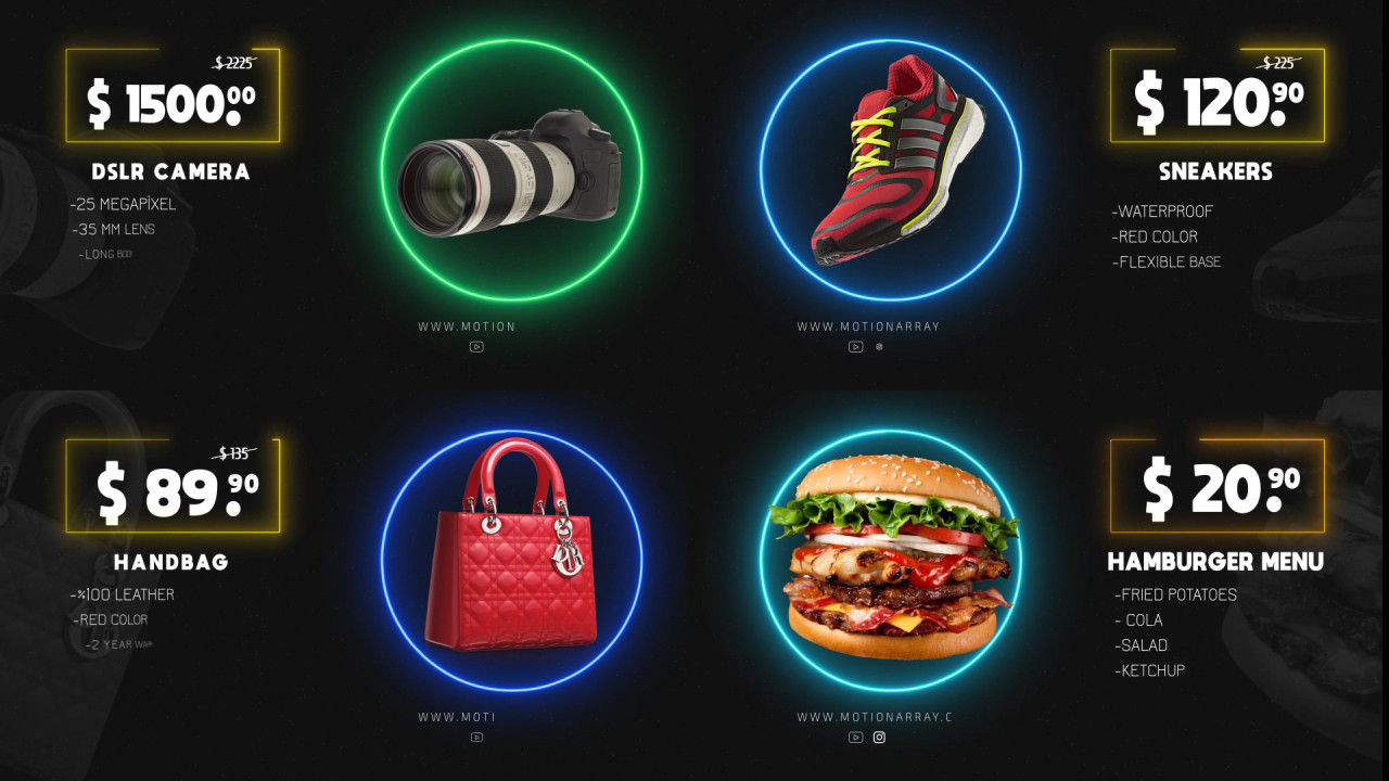 色彩缤纷时尚现代的大甩卖促销素材中国精选AE模板