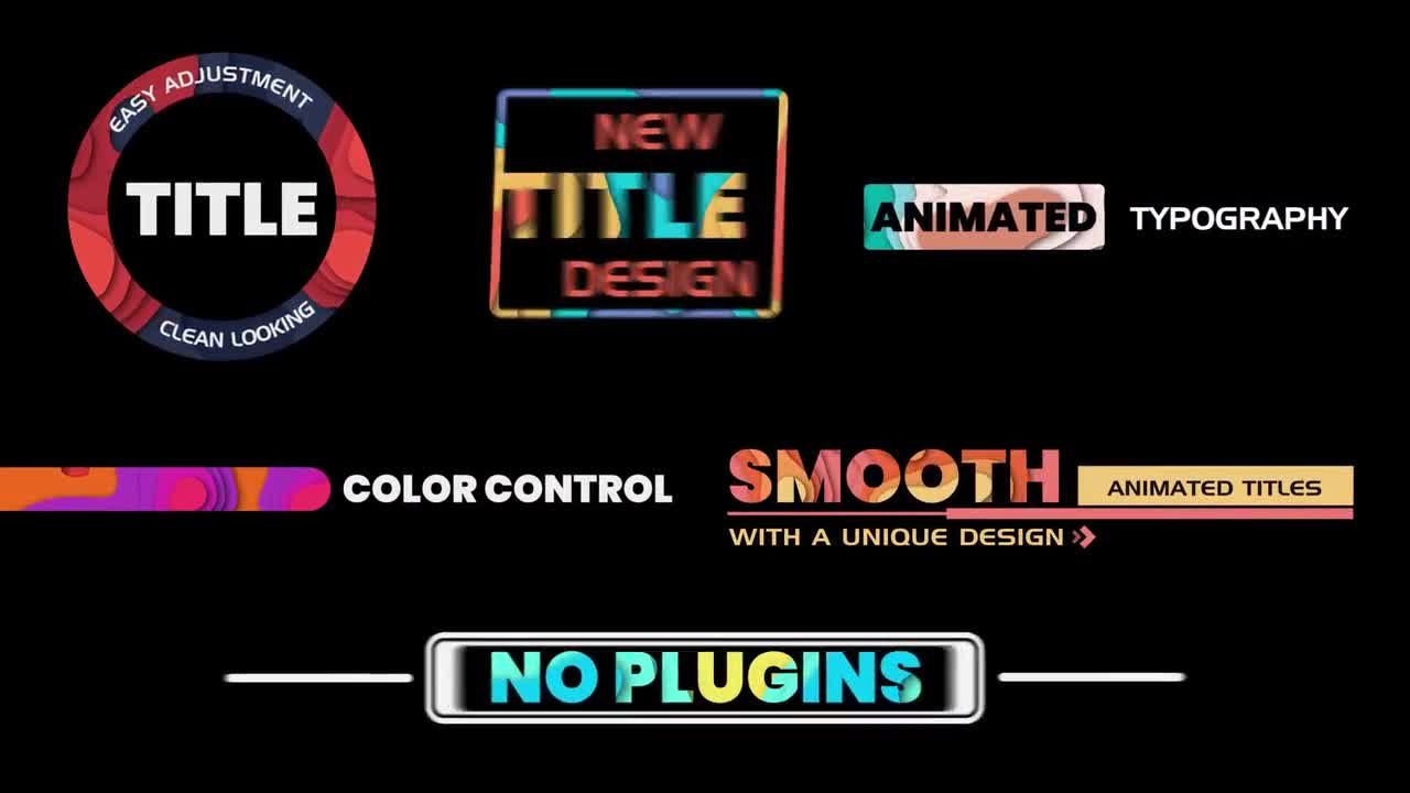 6个独特彩色标题动画效果普贤居精选AE模板