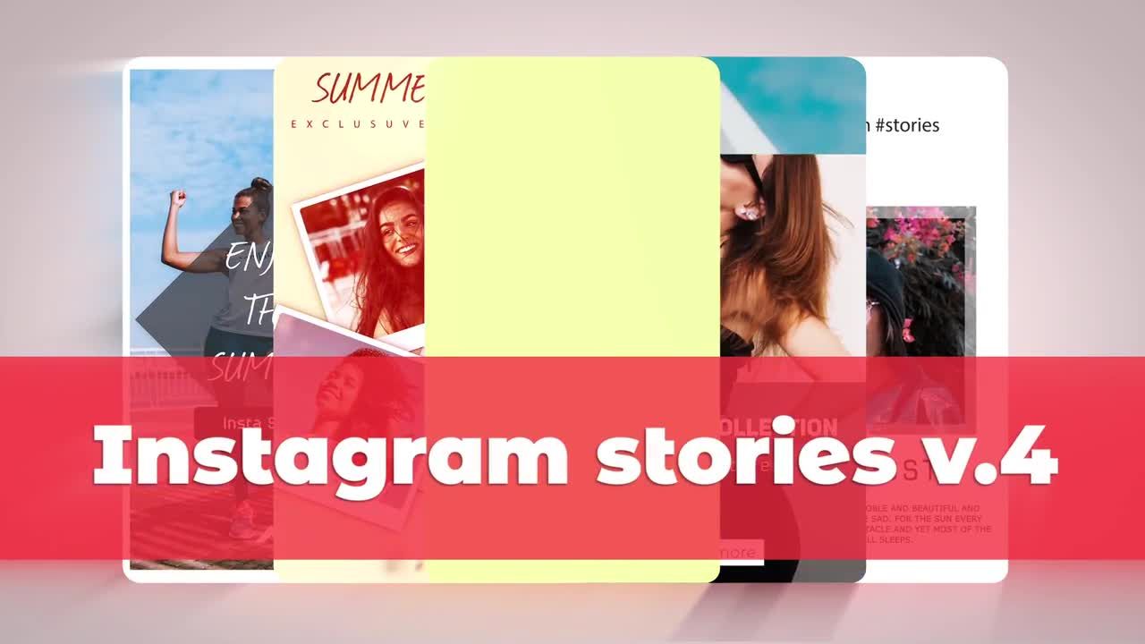 Instagram故事V4动画效果16素材精选AE模板