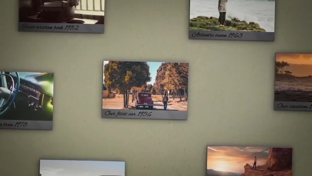 旧墙照片动画效果16素材精选AE模板
