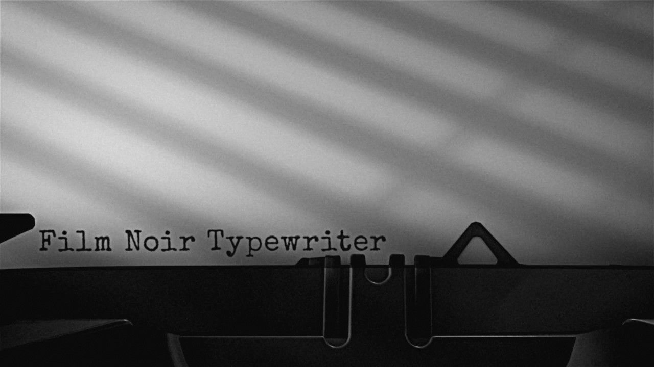 经典外观电影Noir打字机标题普贤居精选AE模板