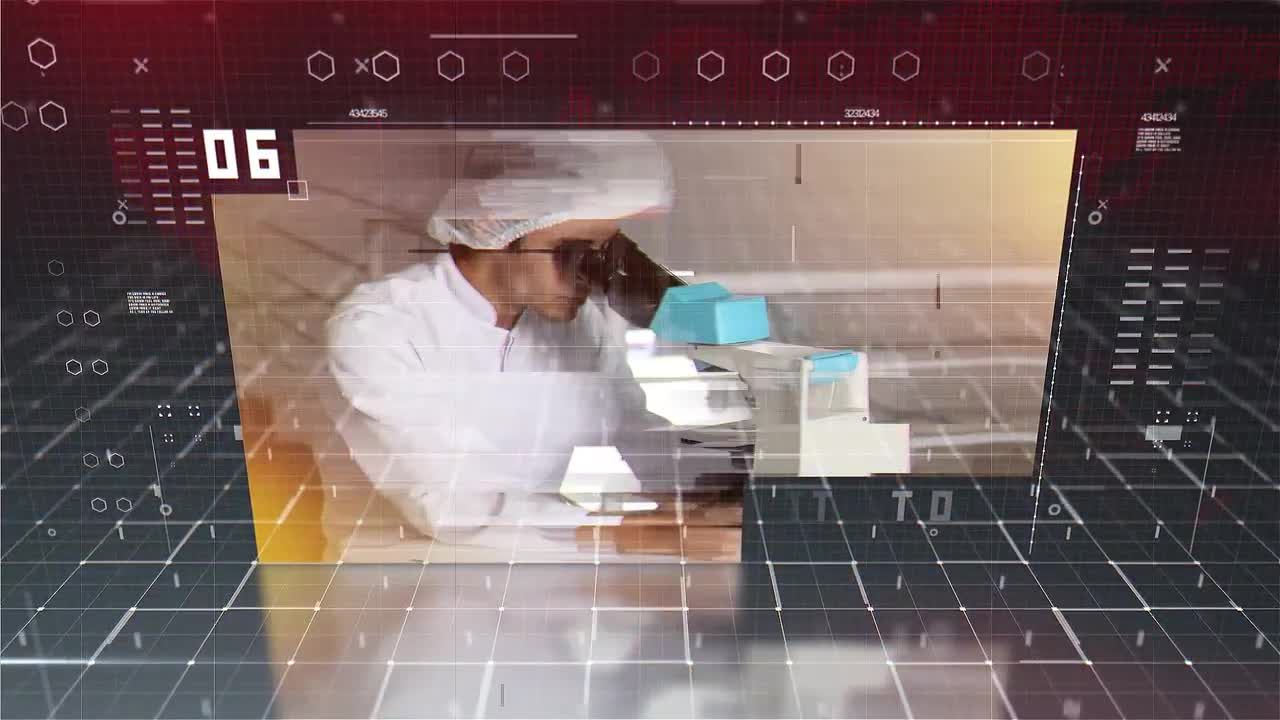 高科技设计数字文本动画16设计素材网精选AE模板
