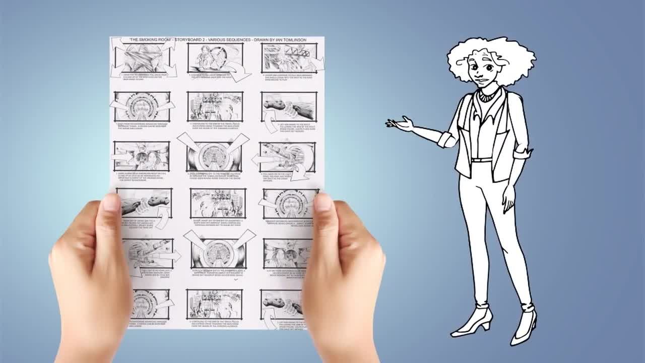 简洁的卡通人物动画产品促销16设计素材网精选AE模板