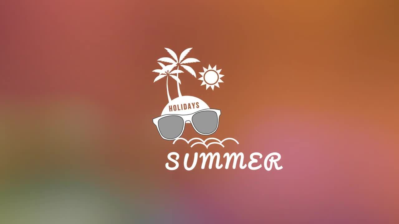  夏季经典和时髦标题亿图网易图库精选AE模板