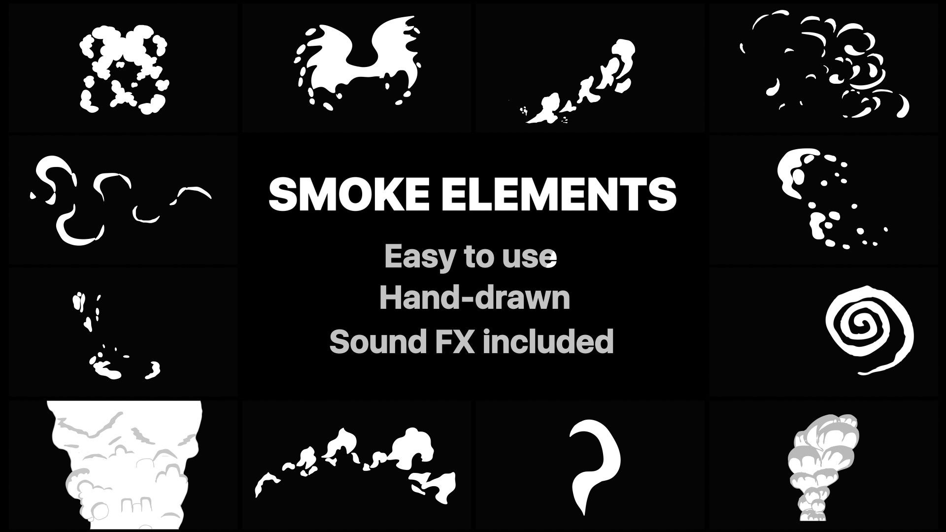 有趣的广告烟雾卡通元素亿图网易图库精选AE模板