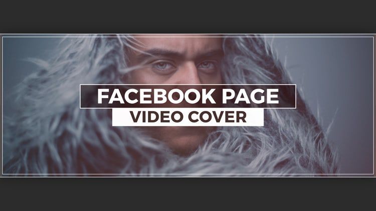 Facebook Video Cover文本动画16图库精选AE模板
