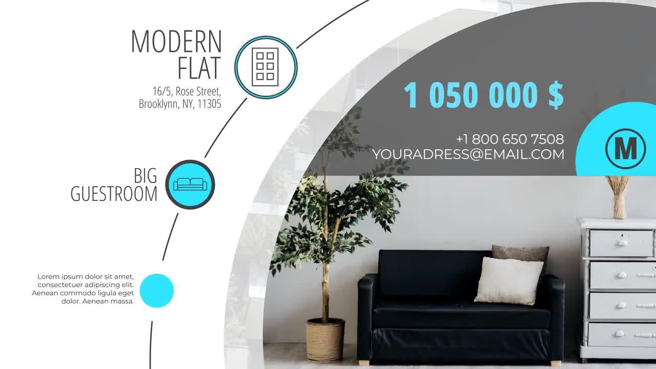 现代房地产项目视频广告普贤居精选AE模板