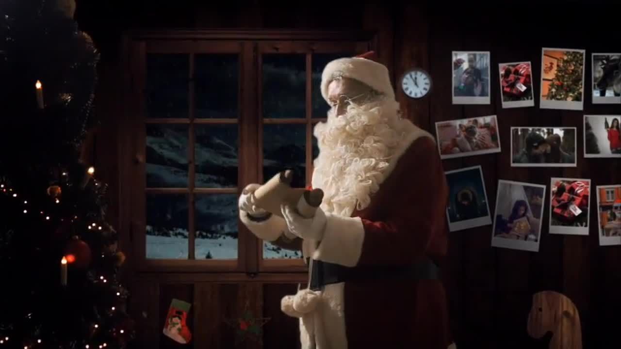 圣诞老人在午夜出现动画16图库精选AE模板