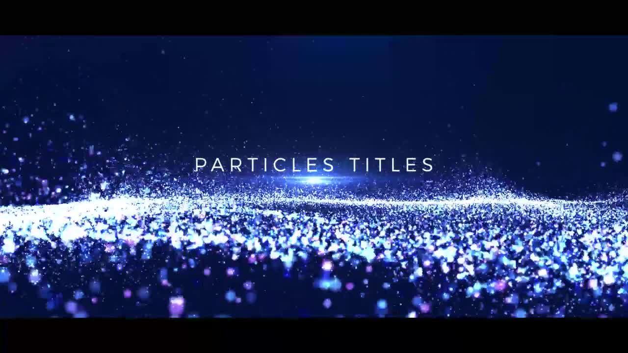 彩色粒子动画标题镜头光晕16图库精选AE模板