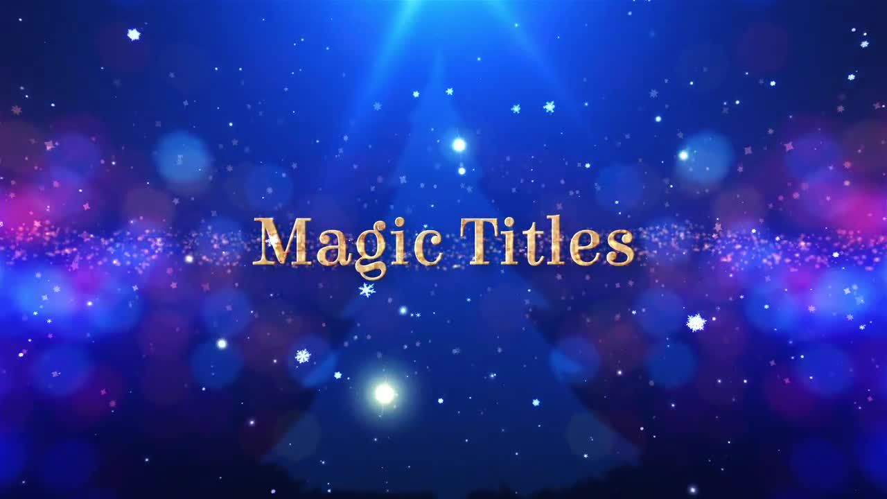 魔术标题漂亮设计动画普贤居精选AE模板