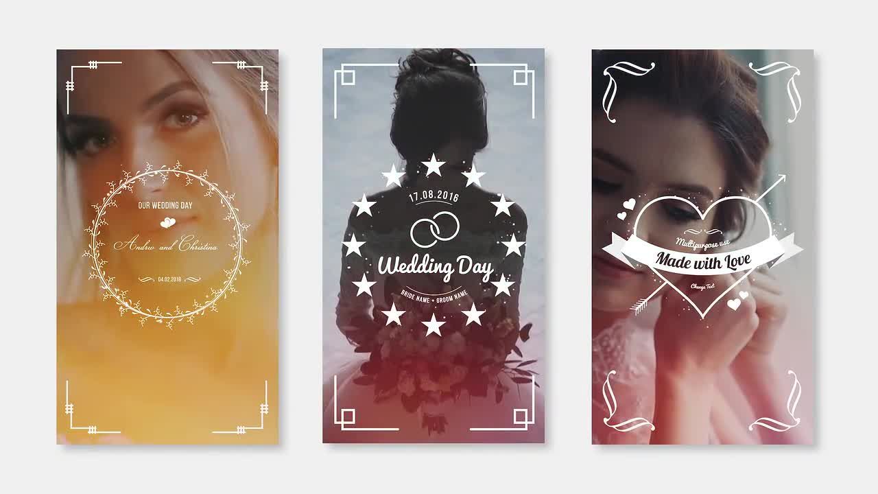 浪漫婚礼视频动态动画标题字幕特效素材中国精选AE模板