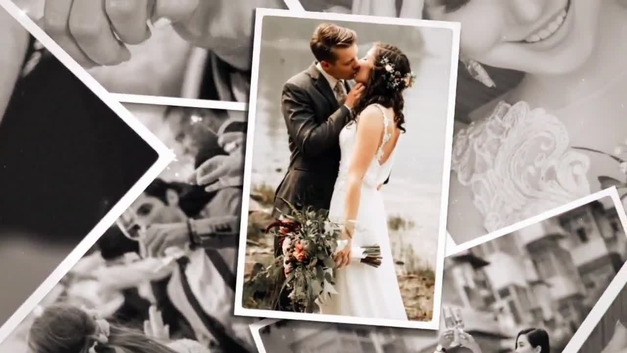 华丽的婚礼照片幻灯片16设计素材网精选AE模板
