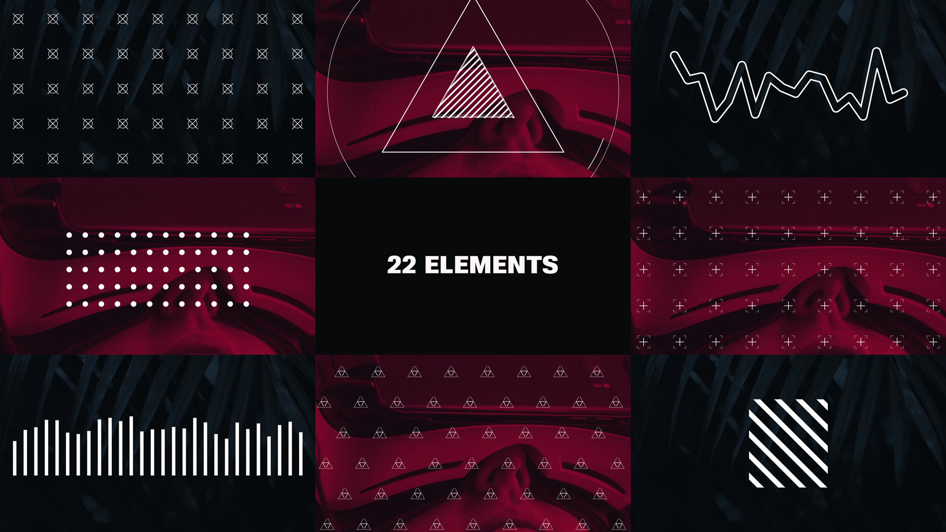 22个图形元素16设计素材网精选AE模板