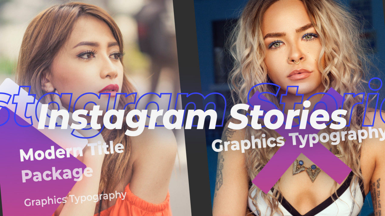 新的Instagram故事动态16素材精选AE模板
